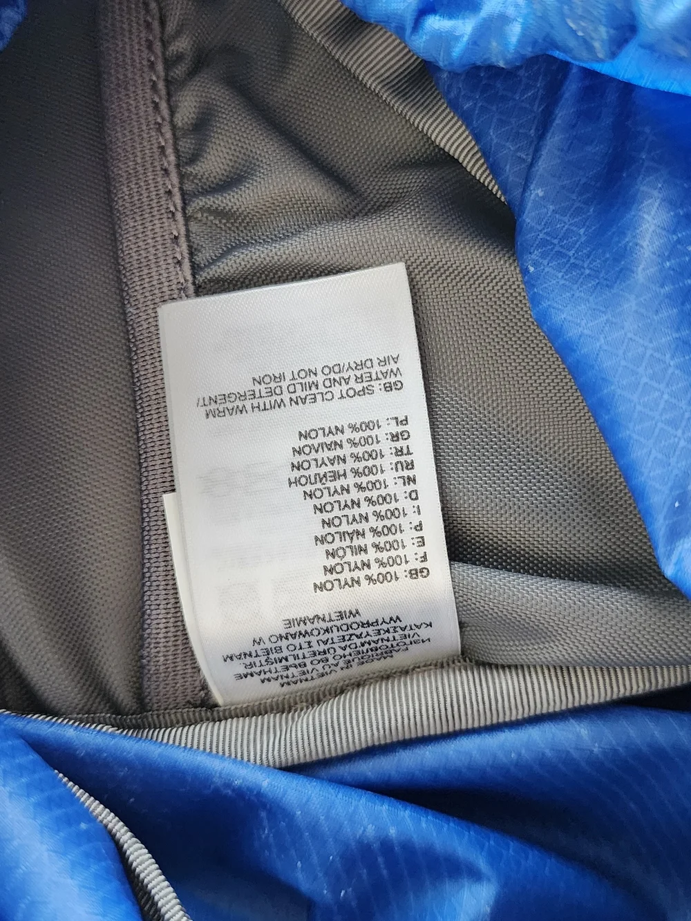 The North Face Blue Casimir Daypack with Gray Accents